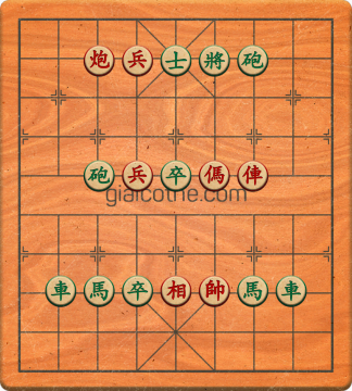 Bàn cờ tướng bài tập Cờ Tướng Khó Nhất màn 2 ván 321 - Độ khó Khó