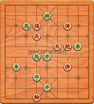 Bàn cờ tướng bài tập Cờ Tướng Khó Nhất màn 2 ván 325 - Độ khó Khó