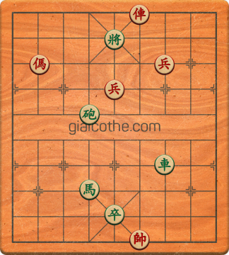 Bàn cờ tướng bài tập Cờ Tướng Khó Nhất màn 2 ván 327 - Độ khó Khó