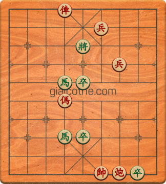 Bàn cờ tướng bài tập Cờ Tướng Khó Nhất màn 2 ván 334 - Độ khó Khó