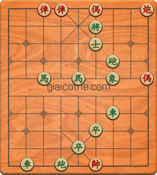 Bàn cờ tướng bài tập Cờ Tướng Khó Nhất màn 2 ván 360 - Độ khó Khó