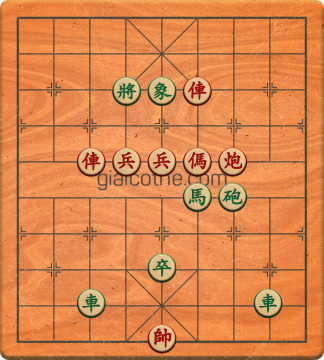 Bàn cờ tướng bài tập Cờ Tướng Khó Nhất màn 2 ván 362 - Độ khó Khó