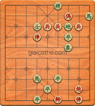 Bàn cờ tướng bài tập Cờ Tướng Khó Nhất màn 2 ván 368 - Độ khó Khó