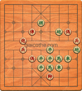 Bàn cờ tướng bài tập Cờ Tướng Khó Nhất màn 2 ván 372 - Độ khó Khó