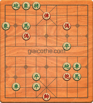 Bàn cờ tướng bài tập Cờ Tướng Khó Nhất màn 2 ván 376 - Độ khó Khó