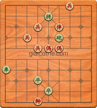 Bàn cờ tướng bài tập Cờ Tướng Khó Nhất màn 2 ván 388 - Độ khó Khó