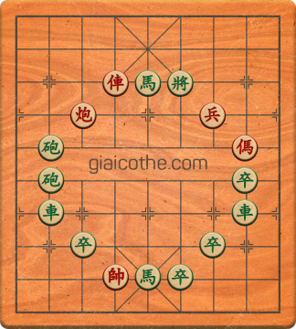 Bàn cờ tướng bài tập Cờ Tướng Khó Nhất màn 2 ván 394 - Độ khó Khó