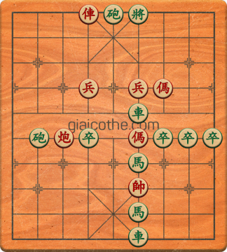 Bàn cờ tướng bài tập Cờ Tướng Khó Nhất màn 2 ván 403 - Độ khó Khó