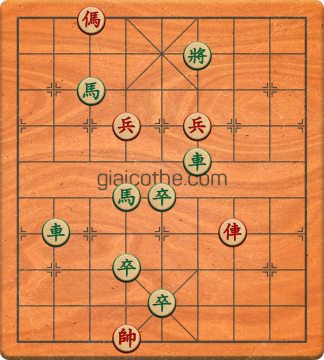 Bàn cờ tướng bài tập Cờ Tướng Khó Nhất màn 2 ván 421 - Độ khó Khó