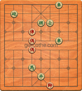 Bàn cờ tướng bài tập Cờ Tướng Khó Nhất màn 2 ván 427 - Độ khó Khó