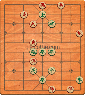 Bàn cờ tướng bài tập Cờ Tướng Khó Nhất màn 2 ván 440 - Độ khó Khó