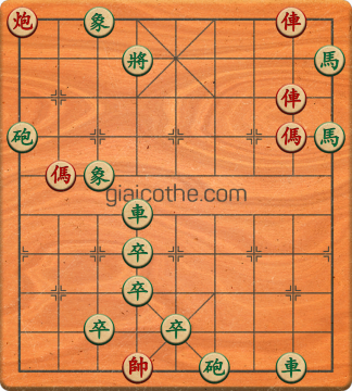 Bàn cờ tướng bài tập Cờ Tướng Khó Nhất màn 2 ván 441 - Độ khó Khó