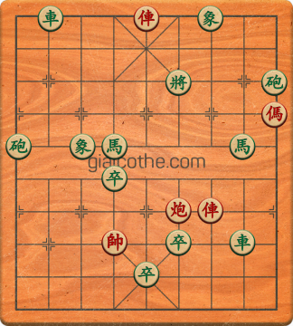 Bàn cờ tướng bài tập Cờ Tướng Khó Nhất màn 2 ván 455 - Độ khó Khó