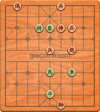 Bàn cờ tướng bài tập Cờ Tướng Khó Nhất màn 2 ván 456 - Độ khó Khó