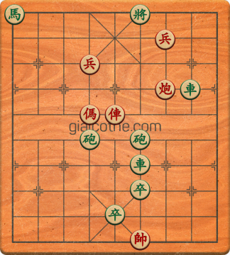 Bàn cờ tướng bài tập Cờ Tướng Khó Nhất màn 2 ván 460 - Độ khó Khó