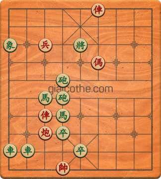 Bàn cờ tướng bài tập Cờ Tướng Khó Nhất màn 2 ván 505 - Độ khó Khó