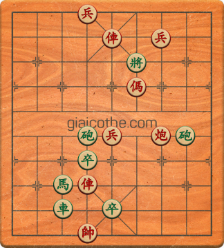 Bàn cờ tướng bài tập Cờ Tướng Khó Nhất màn 2 ván 527 - Độ khó Khó