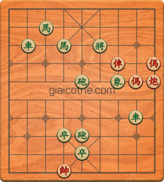 Bàn cờ tướng bài tập Cờ Tướng Khó Nhất màn 2 ván 531 - Độ khó Khó