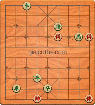 Bàn cờ tướng bài tập Cờ Tướng Khó Nhất màn 2 ván 54 - Độ khó Khó