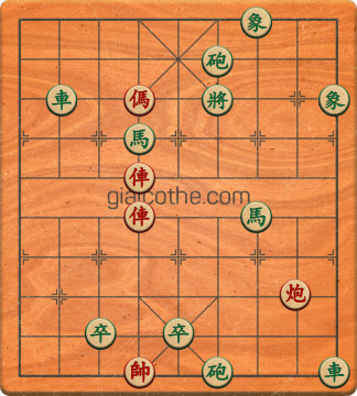 Bàn cờ tướng bài tập Cờ Tướng Khó Nhất màn 2 ván 542 - Độ khó Khó