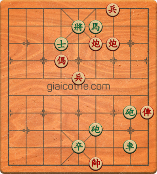 Bàn cờ tướng bài tập Cờ Tướng Khó Nhất màn 2 ván 551 - Độ khó Khó