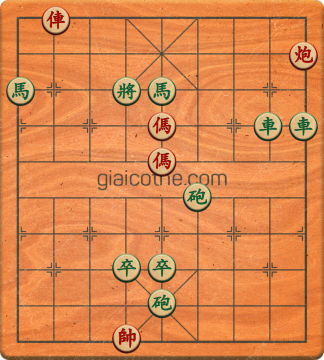 Bàn cờ tướng bài tập Cờ Tướng Khó Nhất màn 2 ván 552 - Độ khó Khó