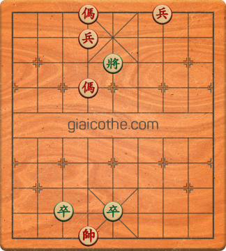 Bàn cờ tướng bài tập Cờ Tướng Khó Nhất màn 2 ván 555 - Độ khó Khó