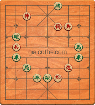 Bàn cờ tướng bài tập Cờ Tướng Khó Nhất màn 2 ván 58 - Độ khó Khó