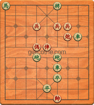 Bàn cờ tướng bài tập Cờ Tướng Khó Nhất màn 2 ván 580 - Độ khó Khó