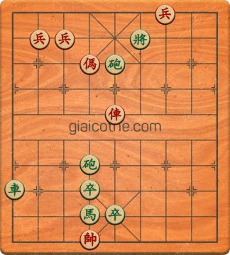 Bàn cờ tướng bài tập Cờ Tướng Khó Nhất màn 2 ván 590 - Độ khó Khó