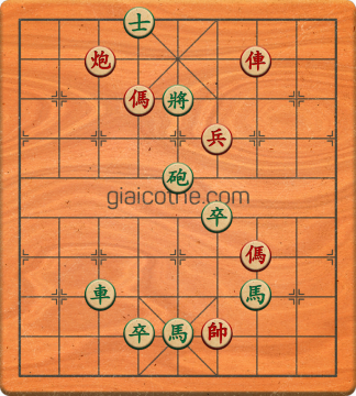 Bàn cờ tướng bài tập Cờ Tướng Khó Nhất màn 2 ván 592 - Độ khó Khó