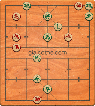 Bàn cờ tướng bài tập Cờ Tướng Khó Nhất màn 2 ván 597 - Độ khó Khó