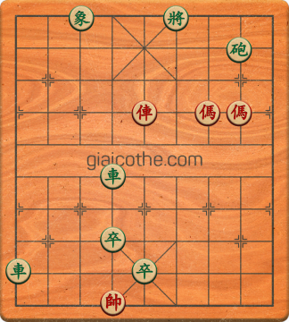 Bàn cờ tướng bài tập Cờ Tướng Khó Nhất màn 2 ván 599 - Độ khó Khó