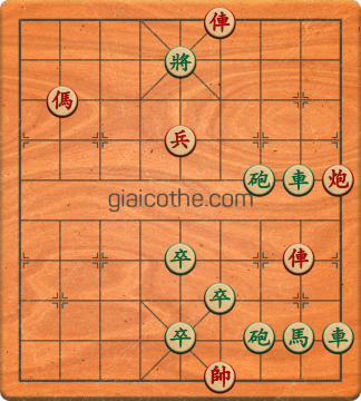 Bàn cờ tướng bài tập Cờ Tướng Khó Nhất màn 2 ván 601 - Độ khó Khó