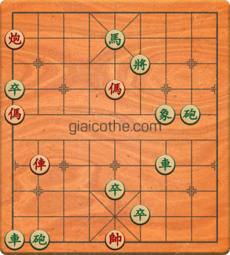 Bàn cờ tướng bài tập Cờ Tướng Khó Nhất màn 2 ván 606 - Độ khó Khó