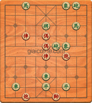 Bàn cờ tướng bài tập Cờ Tướng Khó Nhất màn 2 ván 614 - Độ khó Khó