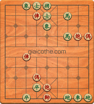 Bàn cờ tướng bài tập Cờ Tướng Khó Nhất màn 2 ván 616 - Độ khó Khó