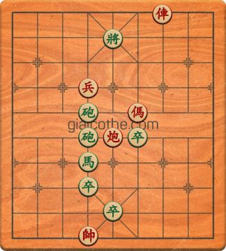 Bàn cờ tướng bài tập Cờ Tướng Khó Nhất màn 2 ván 617 - Độ khó Khó