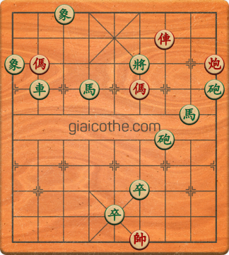 Bàn cờ tướng bài tập Cờ Tướng Khó Nhất màn 2 ván 620 - Độ khó Khó