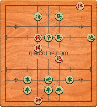 Bàn cờ tướng bài tập Cờ Tướng Khó Nhất màn 2 ván 625 - Độ khó Khó