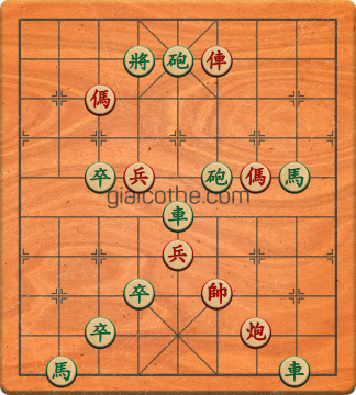 Bàn cờ tướng bài tập Cờ Tướng Khó Nhất màn 2 ván 631 - Độ khó Khó