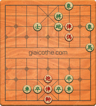 Bàn cờ tướng bài tập Cờ Tướng Khó Nhất màn 2 ván 645 - Độ khó Khó