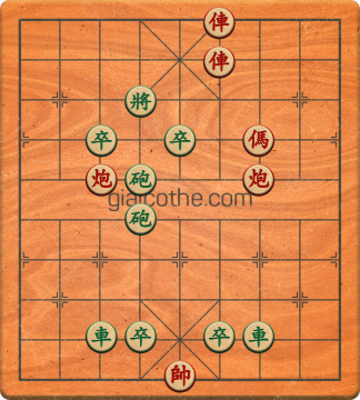 Bàn cờ tướng bài tập Cờ Tướng Khó Nhất màn 2 ván 647 - Độ khó Khó