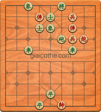 Bàn cờ tướng bài tập Cờ Tướng Khó Nhất màn 2 ván 661 - Độ khó Khó