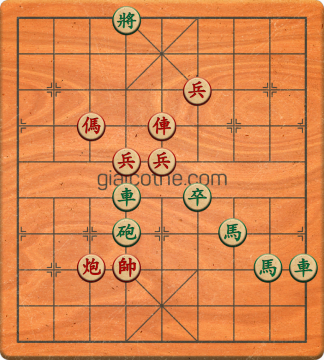 Bàn cờ tướng bài tập Cờ Tướng Khó Nhất màn 2 ván 670 - Độ khó Khó