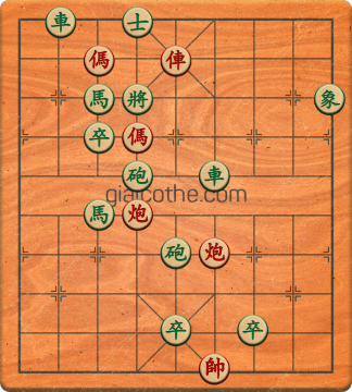 Bàn cờ tướng bài tập Cờ Tướng Khó Nhất màn 2 ván 673 - Độ khó Khó