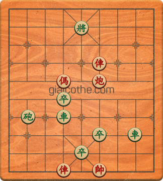 Bàn cờ tướng bài tập Cờ Tướng Khó Nhất màn 2 ván 676 - Độ khó Khó