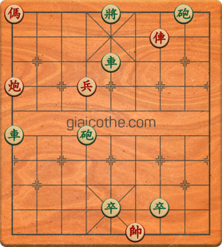 Bàn cờ tướng bài tập Cờ Tướng Khó Nhất màn 2 ván 697 - Độ khó Khó