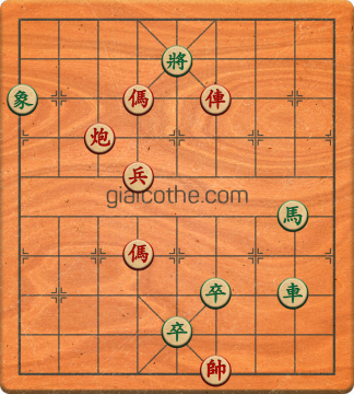 Bàn cờ tướng bài tập Cờ Tướng Khó Nhất màn 2 ván 70 - Độ khó Khó