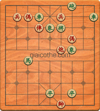 Bàn cờ tướng bài tập Cờ Tướng Khó Nhất màn 2 ván 709 - Độ khó Khó